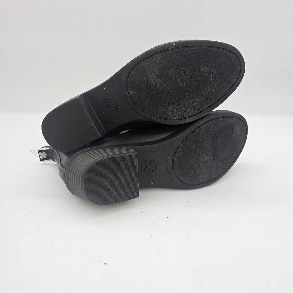 Lucky Brand Basel Black Rain Boots Size 8 Waterproof Chelsea Booties - Picture 8 of 10